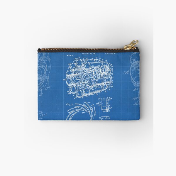Item preview, Airplane Jet Engine Patent - Airline Engine Art - Blueprint designed and sold by patentpress.
