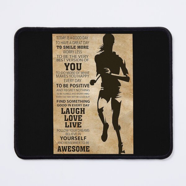 Item preview, Running Today Is A Good Day Laugh Love Live Poster Sticker designed and sold by va4uykacy.