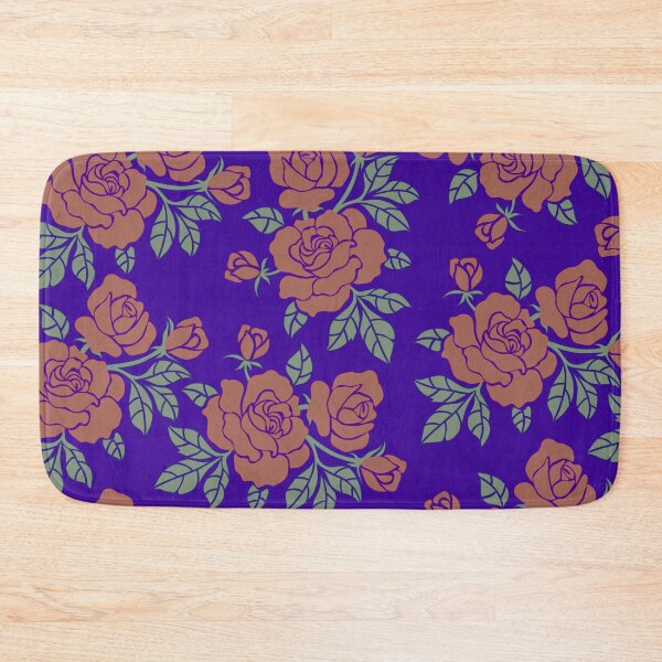 Item preview, Vintage Red Rose Floral Pattern On Violet designed and sold by GraphicsClub.