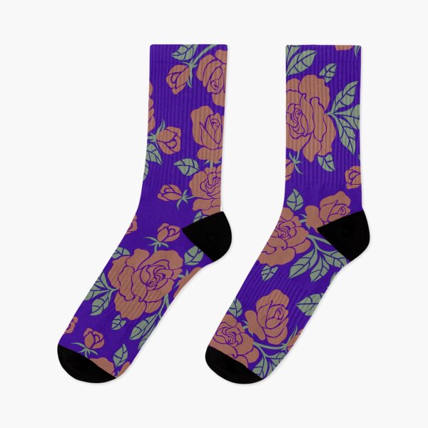 Item preview, Vintage Red Rose Floral Pattern On Violet designed and sold by GraphicsClub.