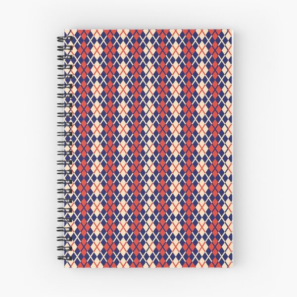 Aperçu de l'œuvre Argyle | Rouge Blanc Bleu | Motif à losanges 9 créée et vendue par NobleForte.