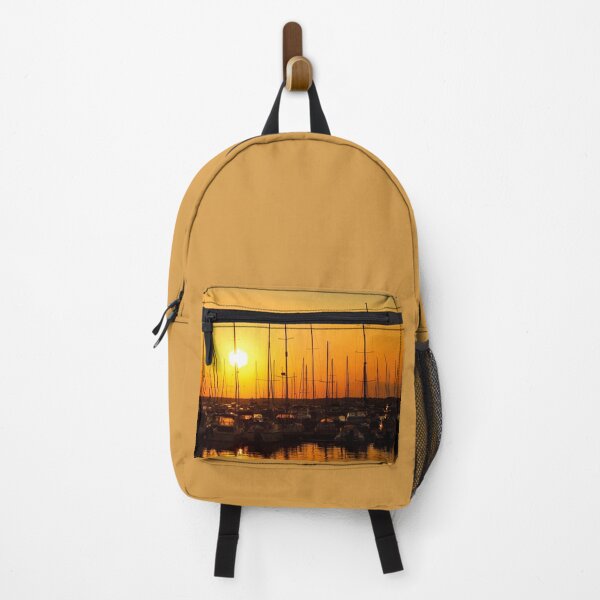 Item preview, MARITIME #13 - Boat Masts Silhouetted Against Setting Sun designed and sold by DEL-Productions.