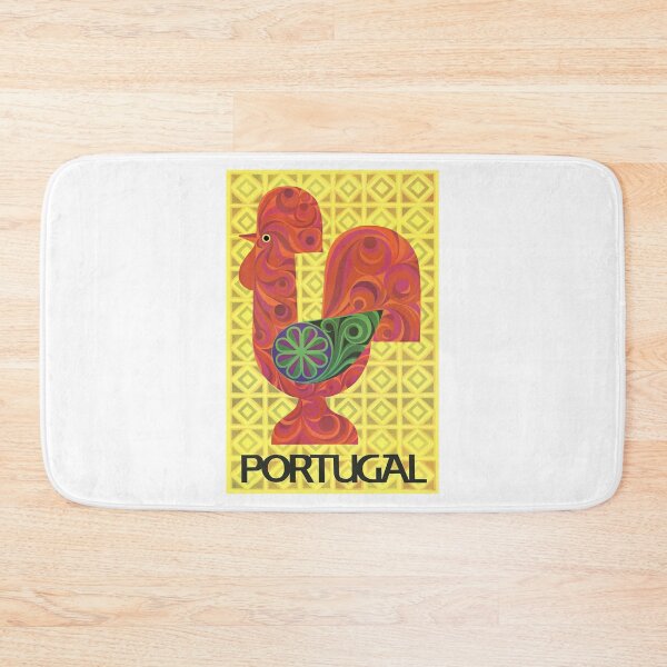 Item preview, 1971 PORTUGAL Galo De Barcelos Rooster Travel Poster designed and sold by retrographics.