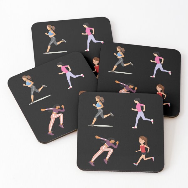 Item preview, Female Running Combo Pack Sticker designed and sold by sunshinedcome.
