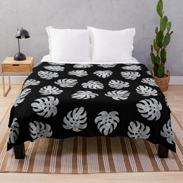 Item preview, Grey Monstera Leaves Seamless designed and sold by Fairies Flower Garden.