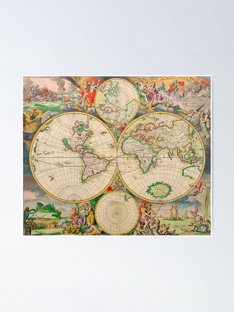 World Map II Poster