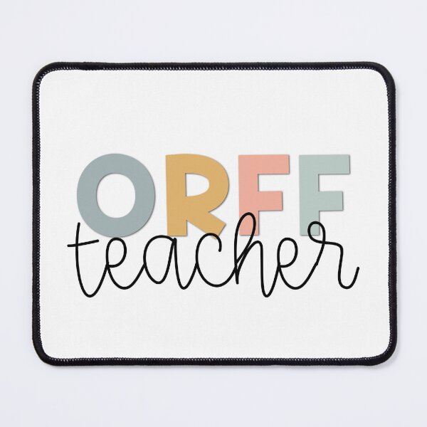 Item preview, Orff Teacher Muted Pastels designed and sold by Eagerly Elementary Music.