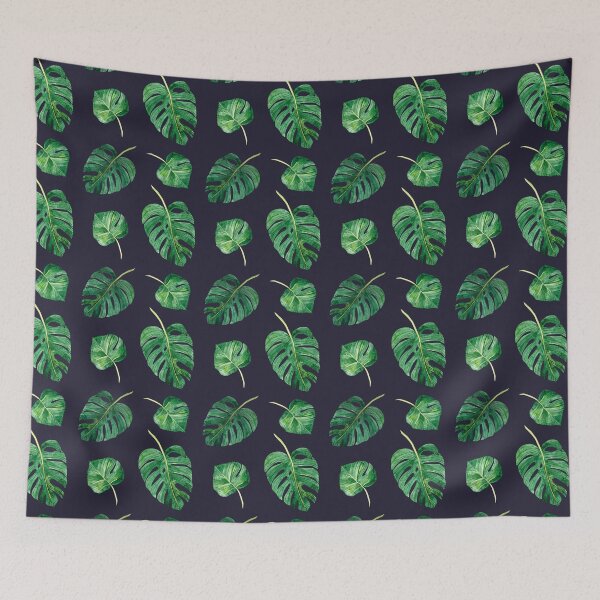 Item preview, Monstera Leaves Green Seamless designed and sold by Fairies Flower  Garden.