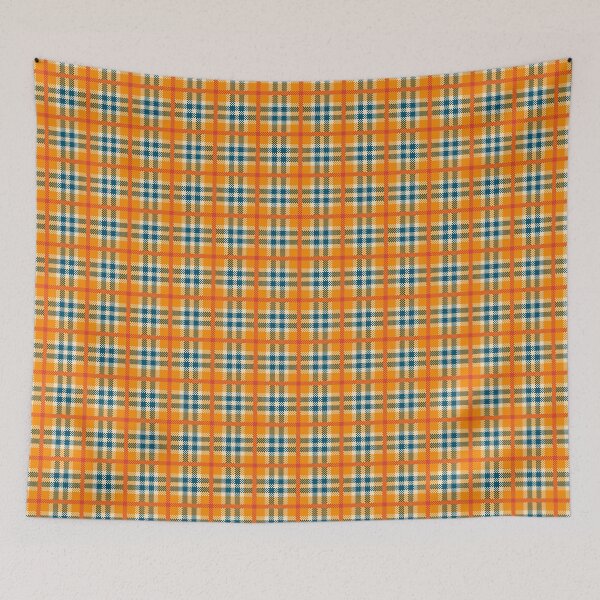 Item preview, Plaid | Blue Orange White | Pattern Plaid 14 designed and sold by NobleForte.