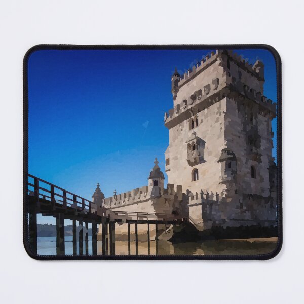 Item preview, Blue Sky at Belem Tower - Watercolour Style designed and sold by WWWC2288.