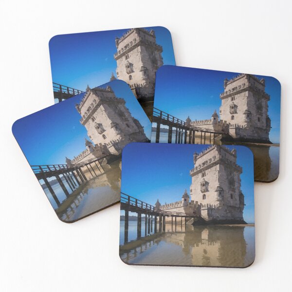 Item preview, Blue Sky at Belem Tower - Watercolour Style designed and sold by WWWC2288.