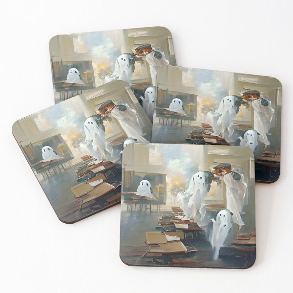 Item preview, Ghosts Celebrating Going Back to School designed and sold by Shelley Loewnau-Jones Studio.