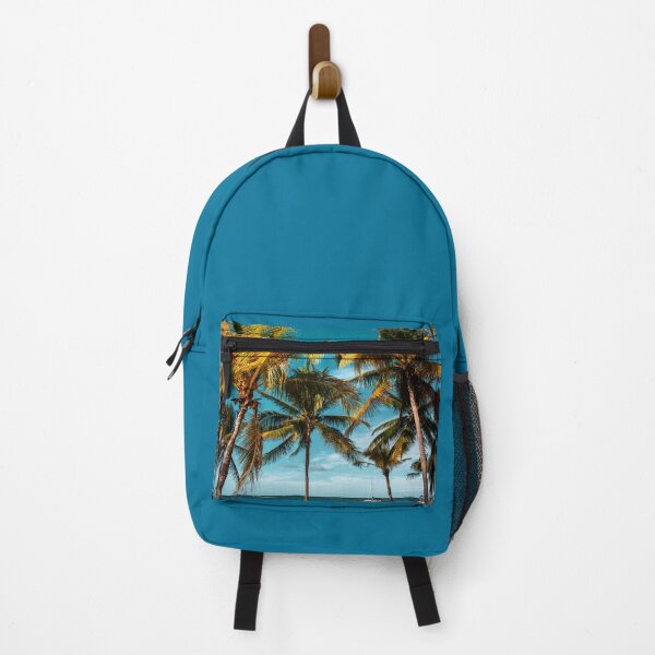 Item preview, MARITIME #14 - Lone Boat Behind Beach Palm Trees designed and sold by DEL-Productions.