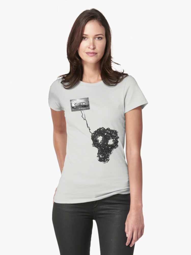 Thumbnail 1 of 3, Fitted T-Shirt, analogue is dead designed and sold by sjem.