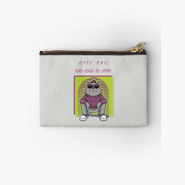 Item preview, Cats are too cool to care. designed and sold by Sansiri.