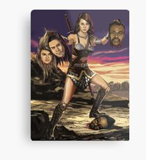 April Ludgate vs Black Eyed Peas Metal Print
