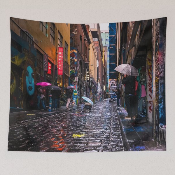 Item preview, Umbrellas in Hosier Lane designed and sold by LukeDavidPhoto.