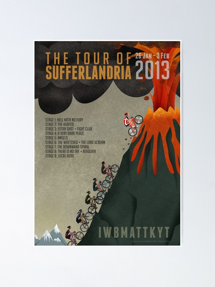 Alternate view of Tour of Sufferlandria 2013 Poster