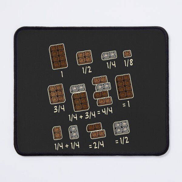 Item preview, Chocolate Quick Maths Fractions Math Teacher designed and sold by RomanAmonsson.