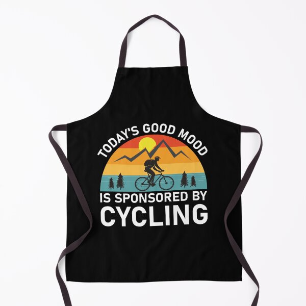 Item preview, Today's Good Mood Is Sponsored By Cycling Funny Bicycle Sticker designed and sold by sunshinedcome.