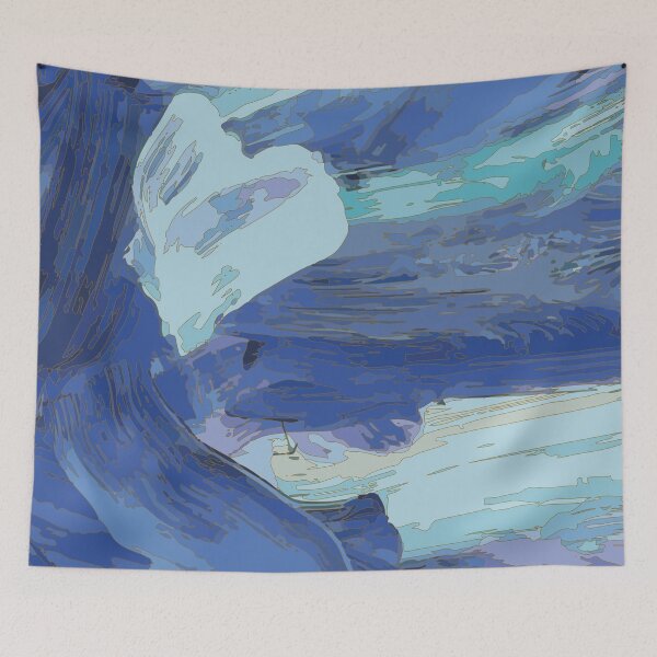 Item preview, vibrant blues designed and sold by Amapolastore.