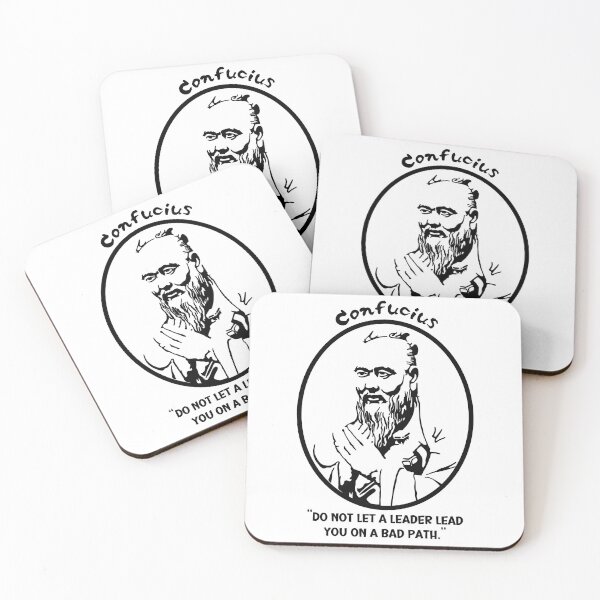 Item preview, Confucius Portrait and Quote designed and sold by Unhinged Heather.