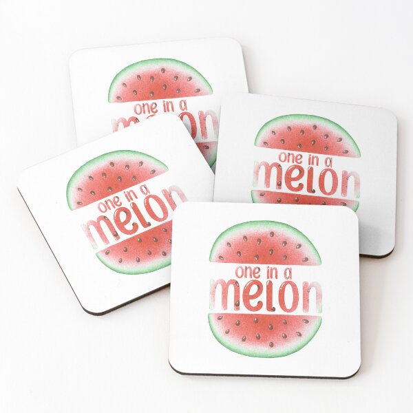Item preview, One in a melon print with lettering, watermelon designed and sold by DarianaArt.
