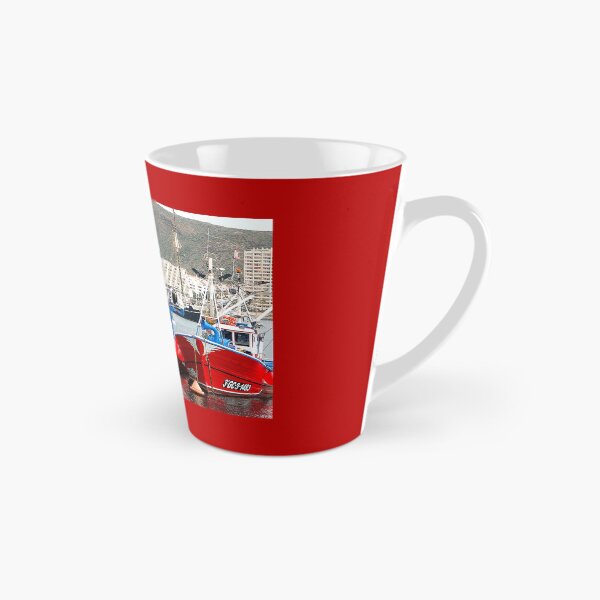 Item preview, MARITIME #15 - Bright Red Hulled Boats in a Row designed and sold by DEL-Productions.