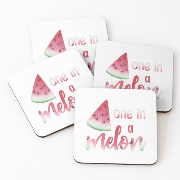 Item preview, One in a melon print with lettering, watermelon designed and sold by DarianaArt.
