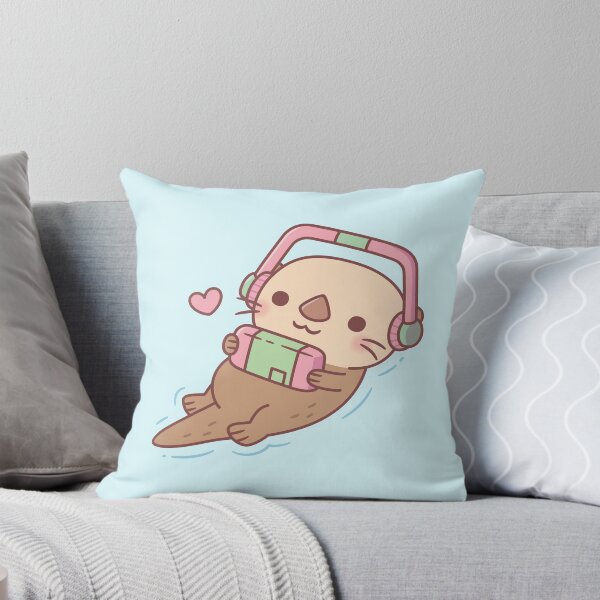 Item preview, Cute Sea Otter Gamer Chilling With Game Console designed and sold by rustydoodle.
