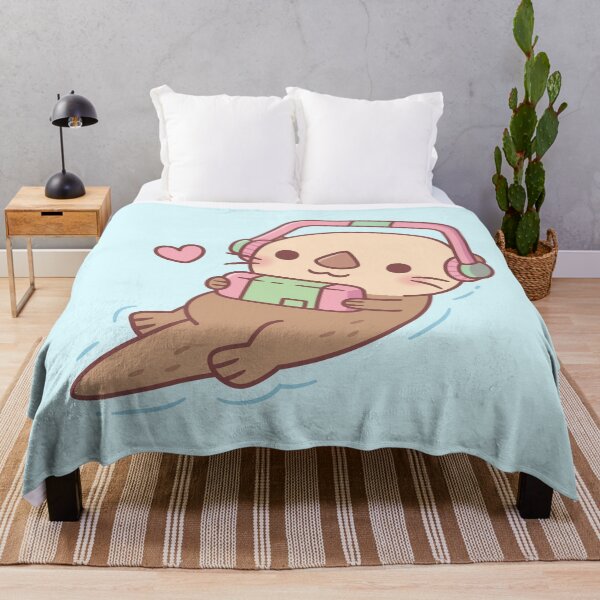 Item preview, Cute Sea Otter Gamer Chilling With Game Console designed and sold by rustydoodle.