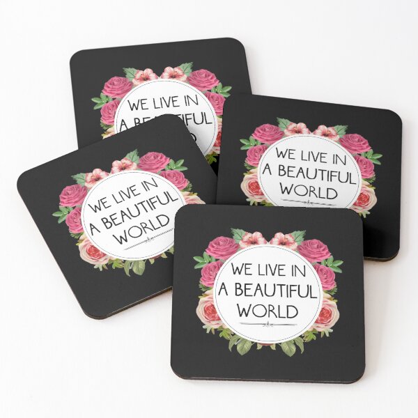 Item preview, We Live in a Beautiful World   designed and sold by RadberryJams.