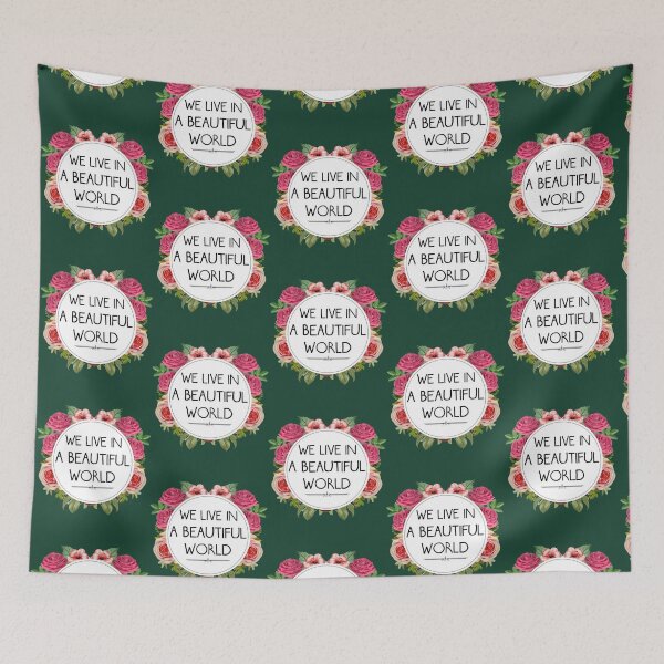 Item preview, We Live in a Beautiful World   designed and sold by RadberryJams.