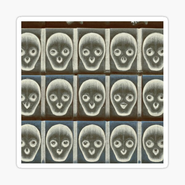 Skull Shelf Sticker