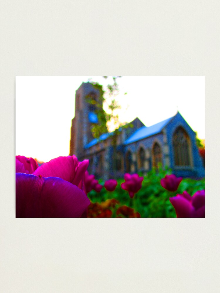 Alternate view of Flowers Outside St Giles II Photographic Print