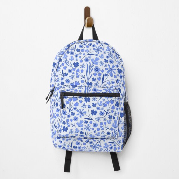 Item preview, Folk Floral - Periwinkle designed and sold by KBurnsArt.