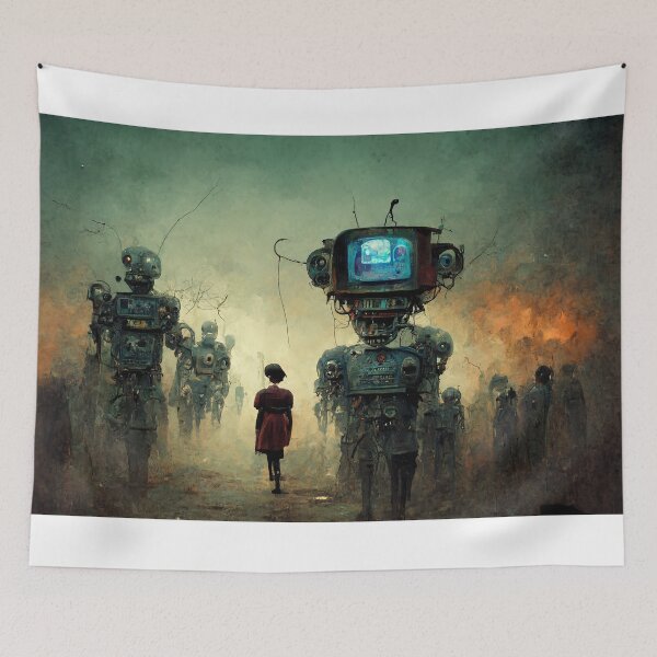 Item preview, Robots Enslave Humanity designed and sold by nwoimages.