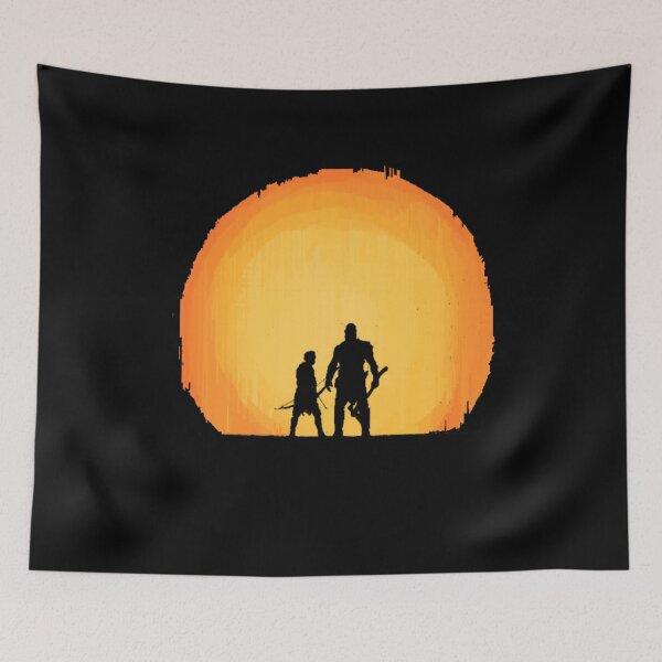 Item preview, Retro Kratos Atreus - God of War Gift Fan designed and sold by SoskicNikodiz.