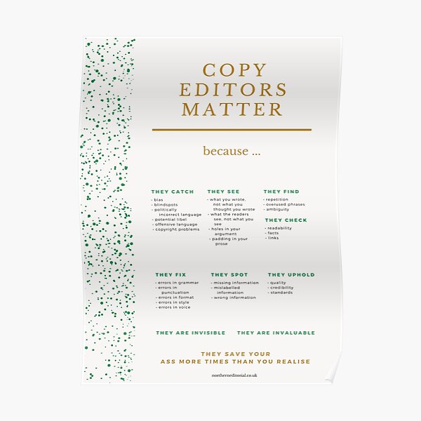 Why Copy Editors Matter Poster
