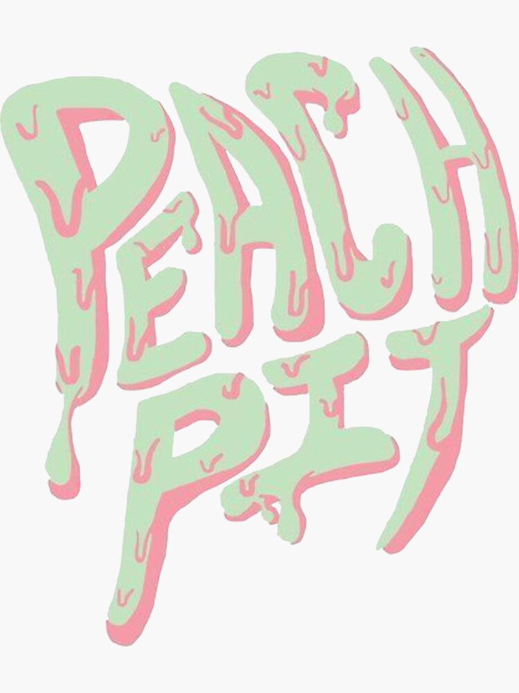 "PEACH PIT BAND" Sticker for Sale by deraahei Redbubble