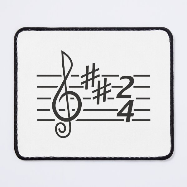 Item preview, Notes music. Treble clef (black print) designed and sold by Aceofspace3000.