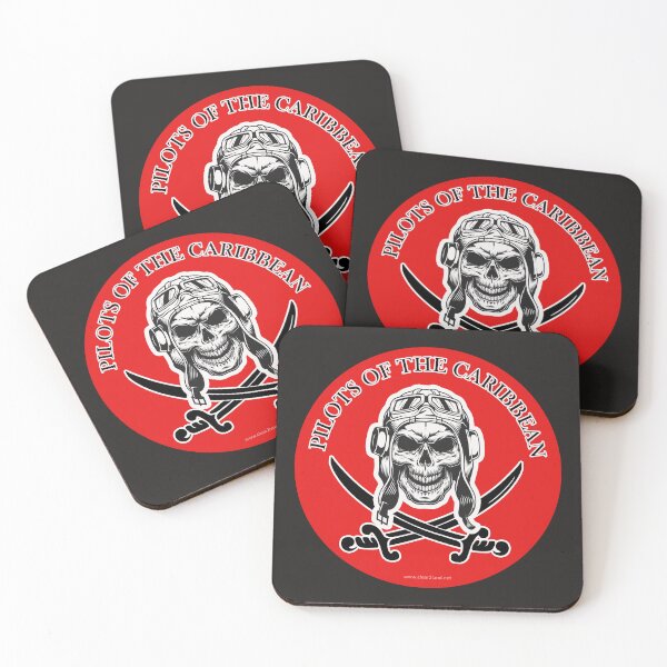 Item preview,  Pilots of the Caribbean Red background with Proppeller #4 Version designed and sold by clear2land.