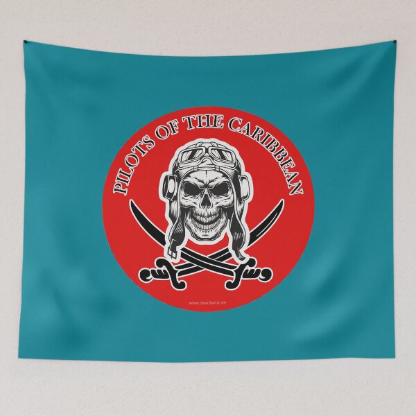 Item preview,  Pilots of the Caribbean Red background with Proppeller #4 Version designed and sold by clear2land.