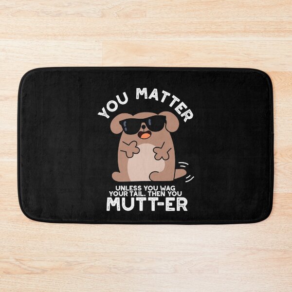Item preview, You Mutter Positive Dog Puns (Dark BG) designed and sold by punnybone.