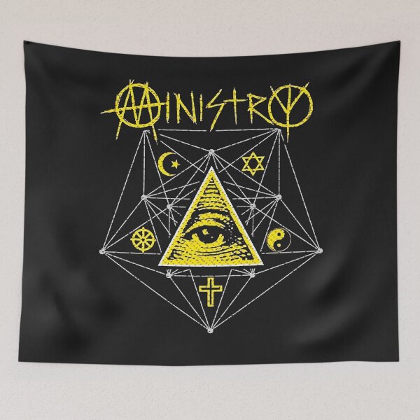 Item preview, Best of ministry band logo  exselna hing quality metal band designed and sold by CassandraThurst.