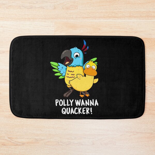 Item preview, Polly Wanna Quacker Funny Animal Puns (Dark BG) designed and sold by punnybone.