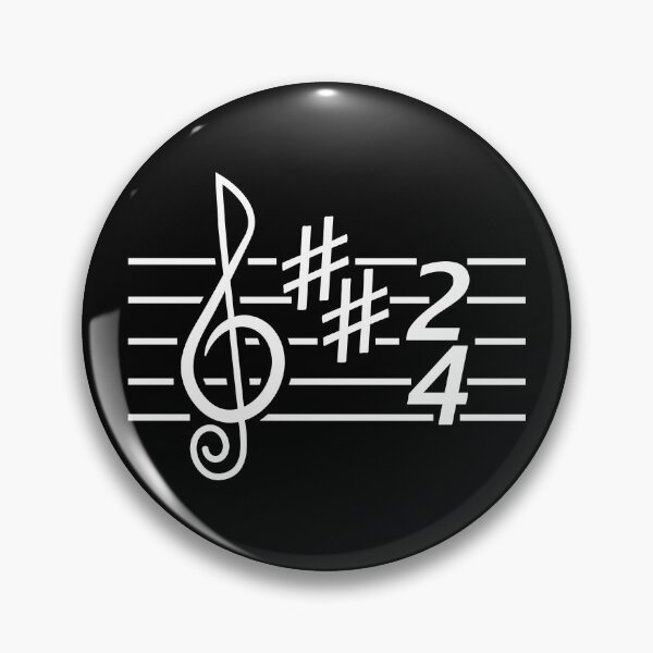 Item preview, Notes music. Treble clef (white print) designed and sold by Aceofspace3000.