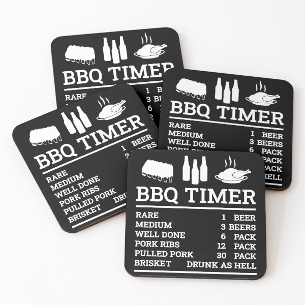 Item preview, BBQ Timer, Beef and Beer, Rare - Medium - Well - Brisket | Barbecue Lover designed and sold by GPODdesign.