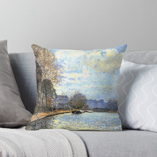Item preview, Vista del Canal Saint-Martin en ParísAlfred Sisley designed and sold by OldTimeArt.
