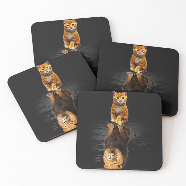 Item preview, Funny cat and Lion mirror designed and sold by Williamhurley.